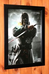 Dishonored Video Game PS3 Xbox 360 Rare mini Promo Poster / Ad Page Framed