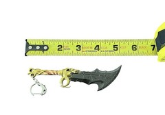 Kratos God Of War Blades Of Chaos Sword Ragnarok Metal Keychain 5” NEW