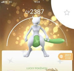 Shiny Mewtwo 2019 Guaranteed lucky – Trade 20kStardusts – Read description