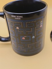 Paladone Pac-Man Color Changing Black Coffee Mug Cup Pacman