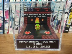 The Legend of Zelda Anniversary, CUSTOMIZABLE Handmade Diorama-Retro Cube-Fanart