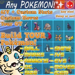 BUILD ANY LEGAL CUSTOM POKEMON Scarlet Violet Shiny 6IV
