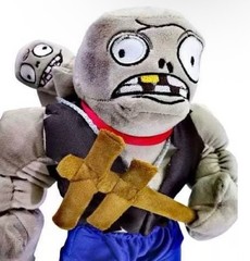 Rare Plants Vs Zombies Gargantuar Zombie 15″ Plush Doll Mexico Bootleg Toy