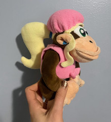 8″ Dixie Kong Handmade Mario DK Monkey Plush Stuffed Animal Custom