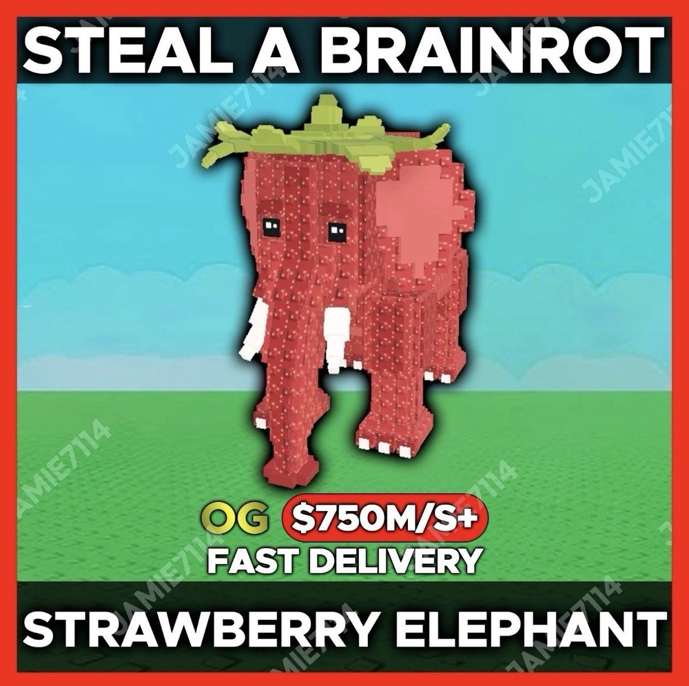 🍓🐘STRAWBERRY ELEPHANT OG |💰STEAL A BRAINROT $750M/S – NOT MODDED