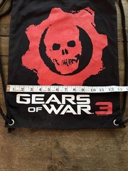 Gears of War 3 Cinch Sack Backpack Retro Video Game 2011