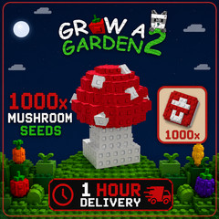 🔥Grow a Garden 2 Roblox✨ 1000X Mushrooms Seeds | Fast & Easy