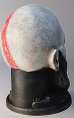 God of War Kratos Headphone Stand – Kratos Bust | Gaming Desk Display