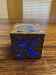 ThinkGeek Minecraft Light-Up Diamond and Redstone Blocks 2012 Night Lamp