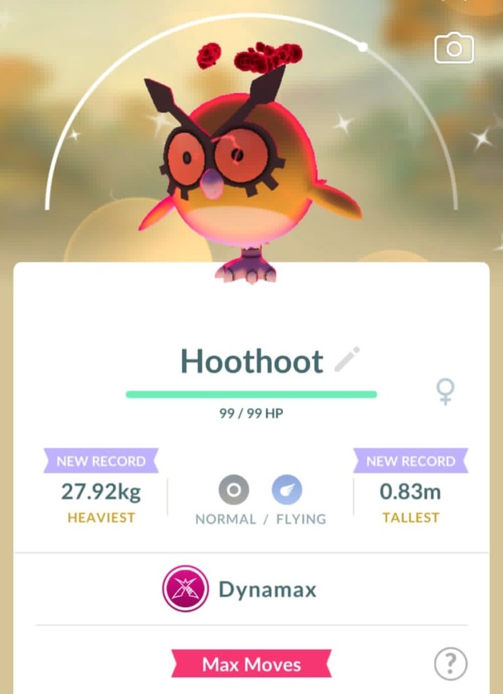 Pokémon Shiny Dynamax Hoothoot – Read Description