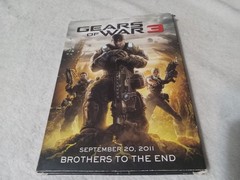 Gears of War 3 Countdown Counter Display Booklet No Game