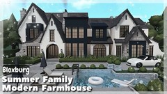 MODERN FAMILY FARMHOUSE BLOXBURG.CHECK DESCRIP.FAST BUILDER FOR CHEAP PRICE