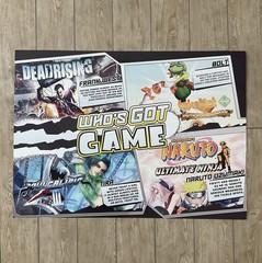 Dead Rising Naruto Soul Calibur Tokobot Video Game Store Display Promo Sign 2006