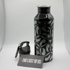 THE LAST OF US 18 Oz Black & Silver Water Bottle w/Carabiner – Brand NEW