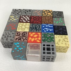Minecraft Blocks Periodic Table Of Elements Diamond Ore Lava Glowstone Mattel