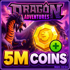 🐲Dragon Adventures Coins | 5M Coins | Fastest Delivery🐲