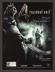 Resident Evil 4 PS2 Playstation 2 PC 13″ X 18″ Game Print Ad/Poster Promo Art