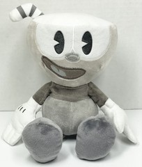 Funko Cuphead Mugman Black White 10″ Plush Stuffed Toy Video Game Gray 2018