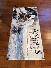 Assassins Creed IV Black Flag 36″ X 70″ Double Sided Vinyl Banner Display Sign