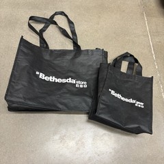 E3 2019 Bethesda Fallout Vault Boy Black Tote Bag Set Of 2 Con Convention Promo