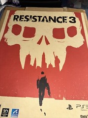 Olly Moss Litho Print Resistance 3 Poster Sony Insomniac 28”x22” Rare Embossed