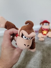 Donkey Kong DK and Diddy Plush Vintage Nintendo Stuffed Animals Beanbags BD&A