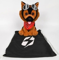 Fallout 1 2 3 4 76 Dogmeat Puppy Plush Figure Plushie Statue + Bandana Scarf
