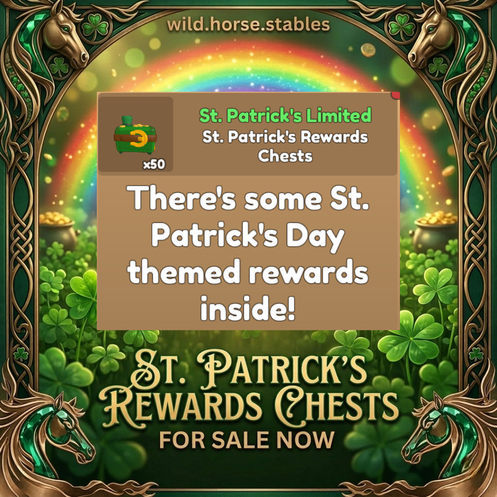 🍀 Wild Horse Islands – St. Patrick’s Reward Chest Bundle 🍀