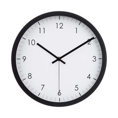 Amazon Basics Classic 12″ Round Wall Clock, Easy to Read, (Pack of 1), Black