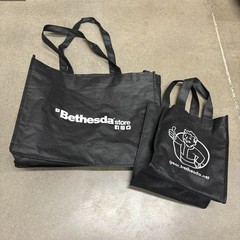 E3 2019 Bethesda Fallout Vault Boy Black Tote Bag Set Of 2 Con Convention Promo