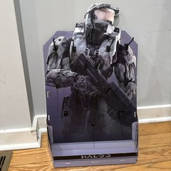 Vintage Halo 3 Standee Large Store Display Xbox 360 Hanger