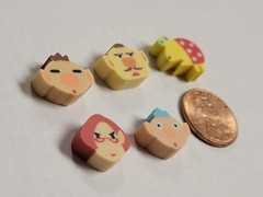 Pikmin 3 Mini Eraser Set (2023) Brand New Japan Import Full Set of 12 in Bottle