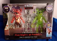 Five Nights at Freddy’s Endo Series FOXY + RADIOACTIVE FOXY FIGURES JAZWARES