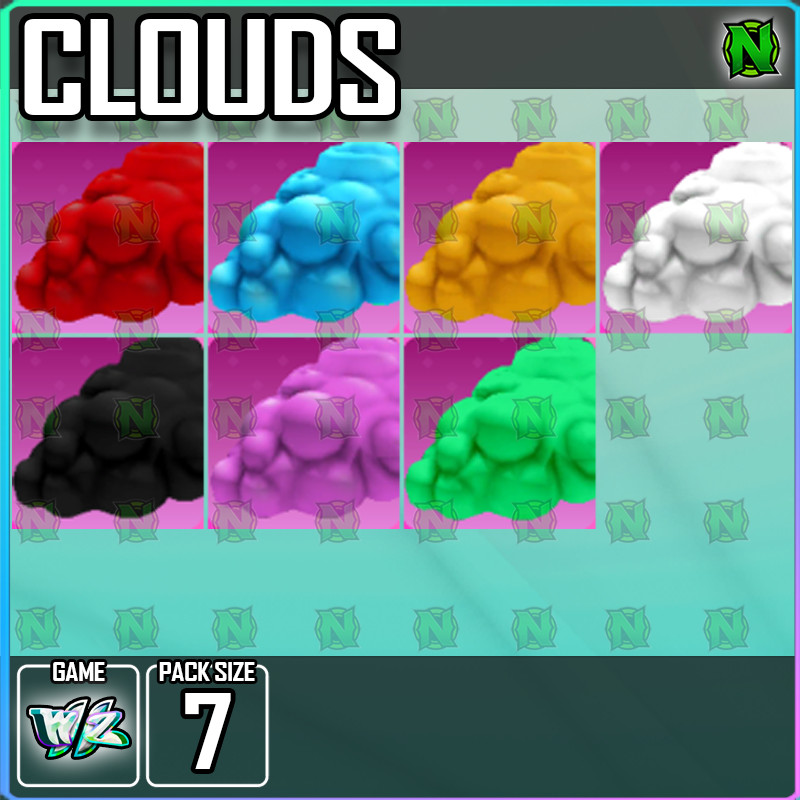 Roblox World Zero WZ – 7 PACK – MOUNTS – CLOUDS
