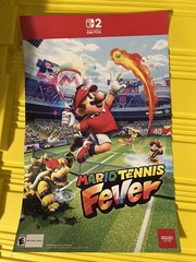 Mario Tennis Fever Switch 2 Promo Poster – Nintendo NY Exclusive New York