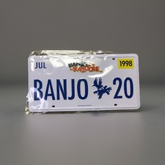 Banjo Kazooie Loot Crate Exclusive 2018 License Plate Metal Plaque w/ Stand 8×4″