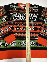 NWT Geeknet Star Wars Holiday Sweater GameStop Exclusive Ugly Christmas Size L