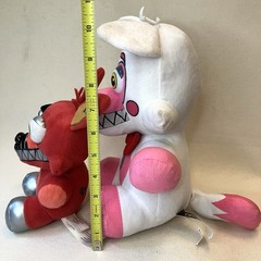 FNAF Five Nights At Freddy’s Plush lot Of 2 Funtime Foxy 10” Nightmare Foxy 6”