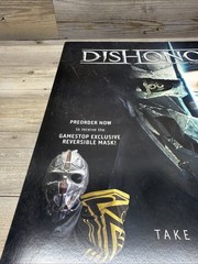 Dishonored 2 GameStop Display Promo Sign Poster