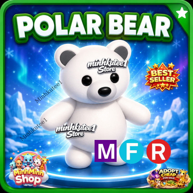 🐻‍❄️ MFR Polar Bear (Meega) Adopt Right Now – Fast Delivery ⚡ Trusted Store