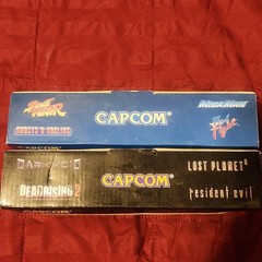 RARE Lot of 2 Official Capcom Promo Video Game Collector’s Shot Glass Set!