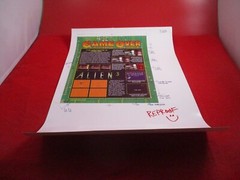 Super NES Buyer’s Guide Magazine Prototype Sheet Alien 3 Super Nintendo SNES