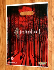 Resident Evil 1 4 Outbreak PS 2 Capcom Promo Shopping Plastic Bag like Poster