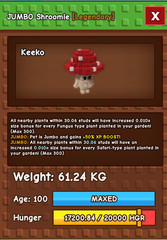 Shroomie Jumbo 61 kg (Grow a garden)