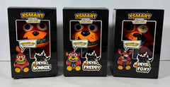 XSmart Global Five Nights at Freddys Plush LOT OF 3 Devil Freddy Bonnie Foxy NIB