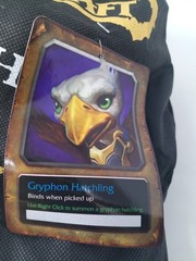 World of Warcraft Alliance Gryphon Hatchling Pet Code Plush & Bag 2015 Blizzard