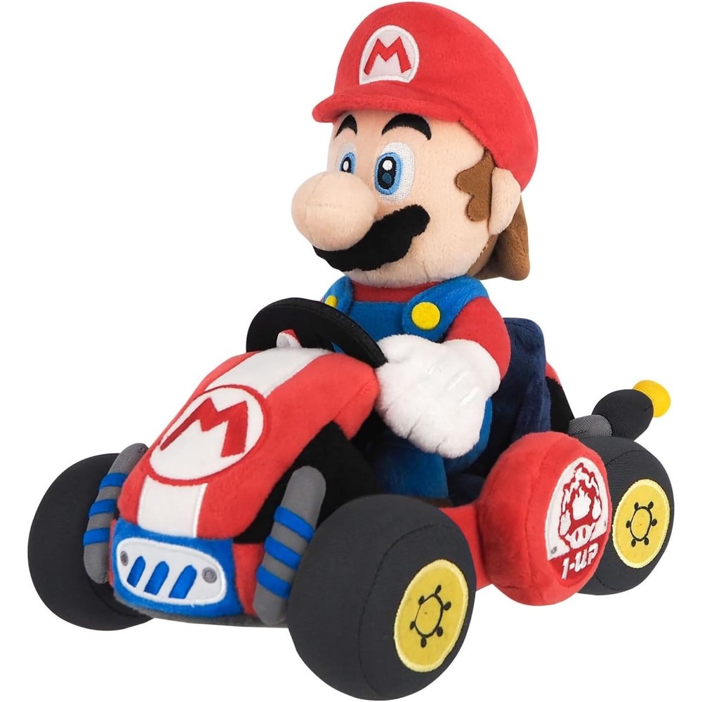 Official Nintendo Super Mario Kart World Mario 9″ Soft Doll Toys NEW Licensed
