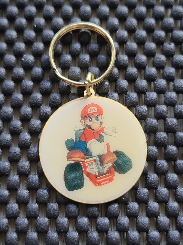 Vintage Nintendo Mario Kart 64 Medal Coin Keychain U.K. Rare Promo SNES N64 DS