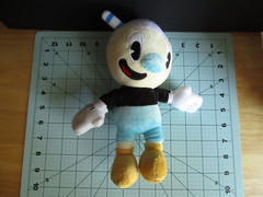 Funko 9″ 2018 Cuphead Plush lot of 3 Mugman Ms. Chalice toy merchandise used