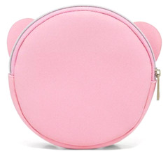 Kirby Zip Top Character Coin Pouch Round Pink 4-1/2 x 4-1/2 x 7/8 Licensed BNWT